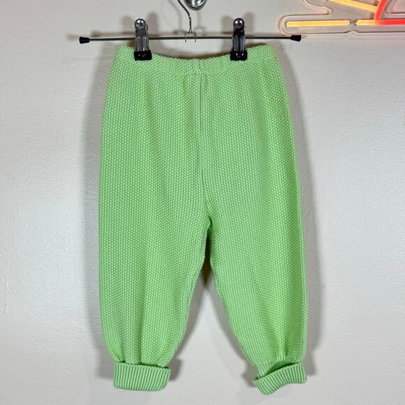 Hanna Andersson Other - Hanna Andersson Unisex Baby Knit 100% Cotton Green Pants Ready-to-Grow 18-24 mos